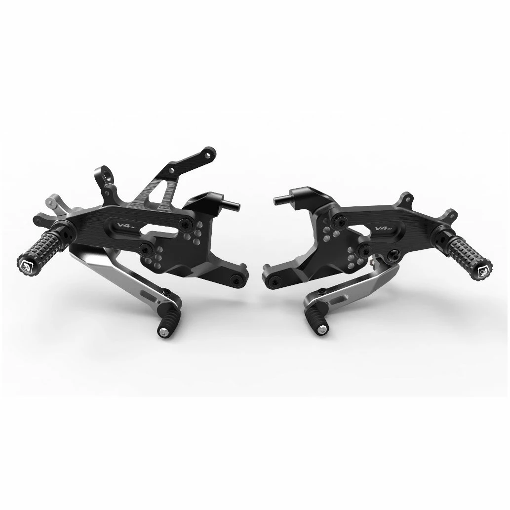 Ducabike Pedane Regolabili Sbk Panigale V4 Nero 3 Ducabike Pedane Regolabili Sbk Panigale V4 Nero